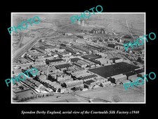 Spondon Derby England The Silk Factory c1940 Old Large Historic Photo