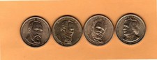 Presidential 4 Dollar Coins, 2011 Set 5, Mint D, See Description.