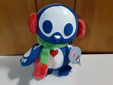 Skelanimals 7" Pen Penguin Blue Winter Plush New With Tag Retired