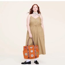 NWOT Woolrich For Target Midi Utility Dress Khaki Color Size 1X