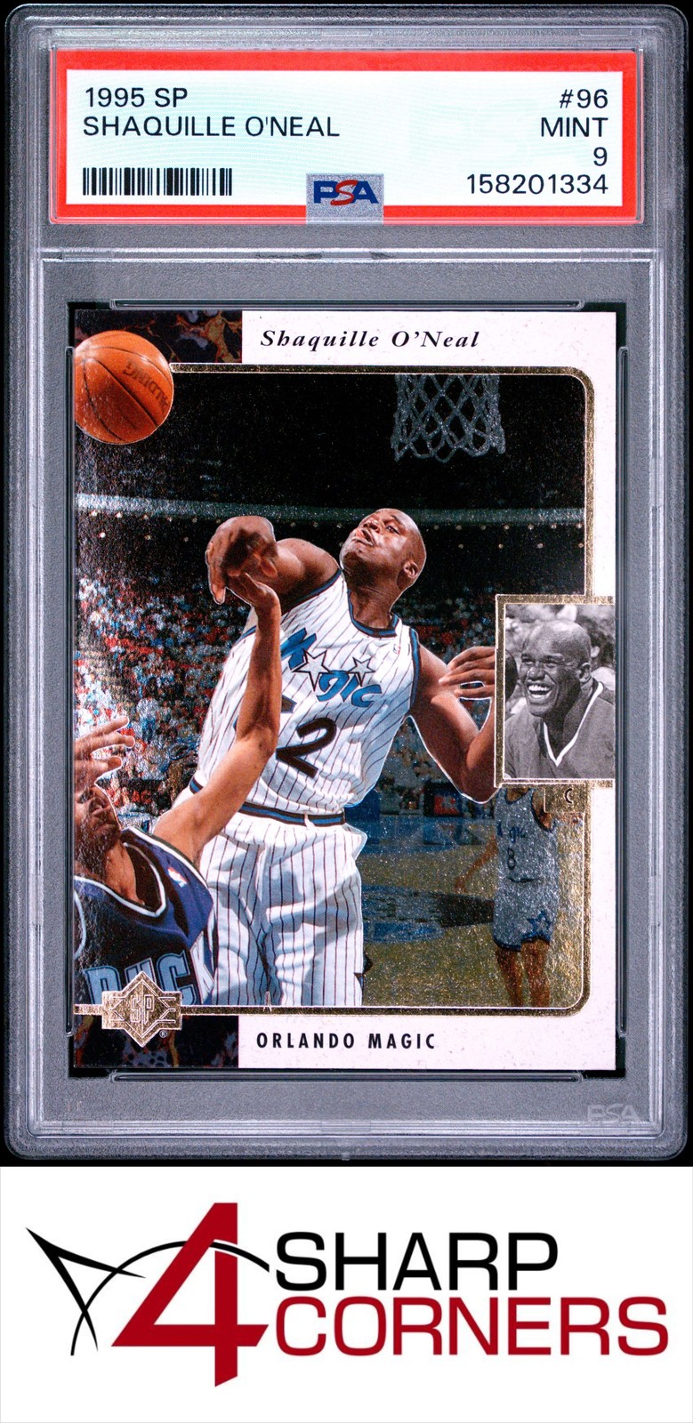1995 SP #96 SHAQUILLE O'NEAL MAGIC HOF PSA 9