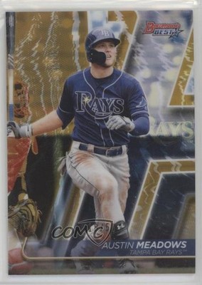 2020 Bowman's Best Gold Refractor 18/50 Austin Meadows #64 0c6