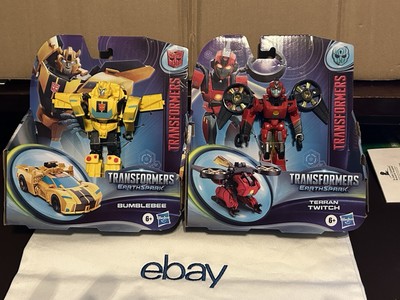 Hasbro Transformer Earthspark 2024 Lot of 2 BUMBLEBEE & TERRAN TWITCH