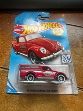 2019 Hot Wheels Volkswagen 49 Volkswagen Beetle Pickup 47 Red