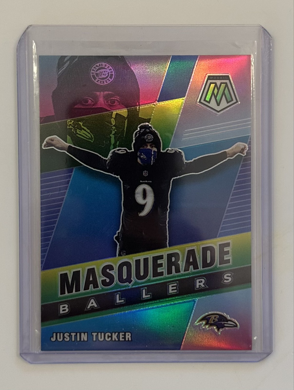 2021 Panini Mosaic - Masquerade Ballers Justin Tucker #MB29