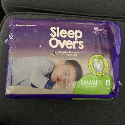 Cuties Sleep Overs Youth Underwear Small / Medium 38 to 65 lbs. NEW  15 Ct