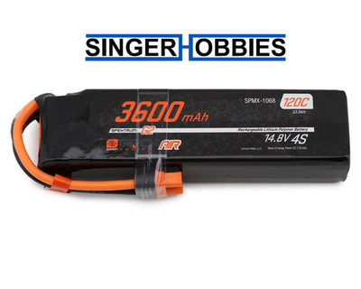 Spektrum SPMX-1068 4S Smart G2 Pro Air LiPo 120C Battery Pack 14.8V/3600mAh IC3
