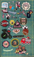 Vintage Patch Lot 29 Sports themed Embroidered Iron on Sew On