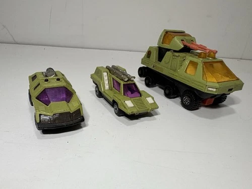 Vintage 1975 Matchbox Superfast Lesney Set Planet Scout, Cosmobile, Adventure