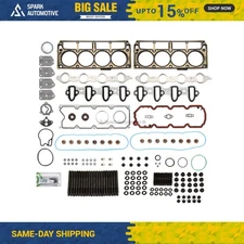 Head Gasket Set Head Studs Fit 04-14 Chevrolet GMC Buick Cadillac 4.8 & 5.3 OHV