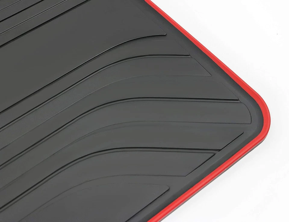 Alfombrillas para BMW X3 F25 F26 2011-2017 todos 11-17 alfombrillas, borde rojo Foto 2 de 4