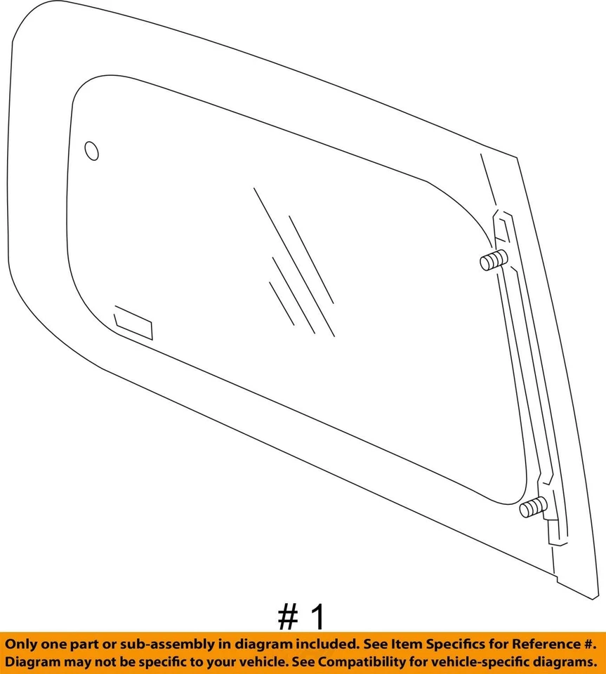 Se adapta a Chevrolet Uplander 2006-2008 ventana carrocería ASM SI RR 15107786 - NUEVO OEM Foto 3 de 3