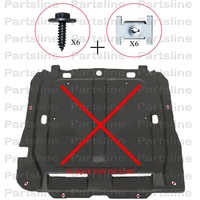 Montageset Motorabdeckung Opel Corsa B Corsa C Corsa D