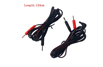 ELECTROSEX tens machine 2 pin Lead Wire/Cable 2 included with 2.35mm round input plug.uk