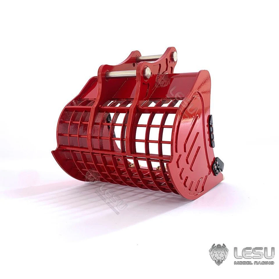 Metal Narrow Grille Bucket for 1/14 LESU ET35 RC Hydraulic Excavator Digger - Image 3 of 4