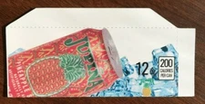 (1) SODA VENDING MACHINE 12 oz can "Jupina Pineapple"  Vend Label (Flavor Strip)