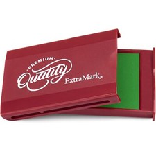 Felt Stamp Pad with SnapTight Foldable Lid Size 3"x4" - Green Color