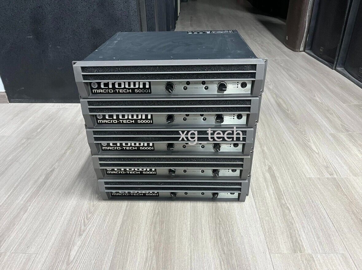 アンプ AMCRON MACRO-TECH 5000i made in USA Crown Macro-Tech Ma 5000i 2Ch Power Amp 2500W #159 (PAIR