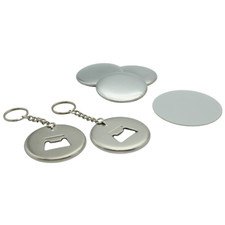 ChiButtons Keychain - 58mm Round Bottle Opener with Keychain Button 100 sets