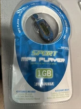 Sylvania SMP1015 - 1 GB Blue MP3 Sport  Digital Media Player New