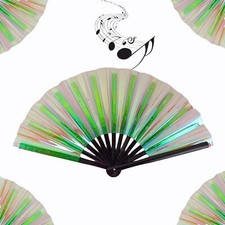 Boots on The Ground Fan, New Large Folding Hand Fan Line Dance Popping Fan, Hand