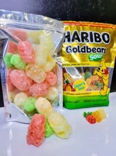 Freeze Dried Haribo Goldbears Sour Gummy Bears- *Choose Size* *Oddball Candy Co*