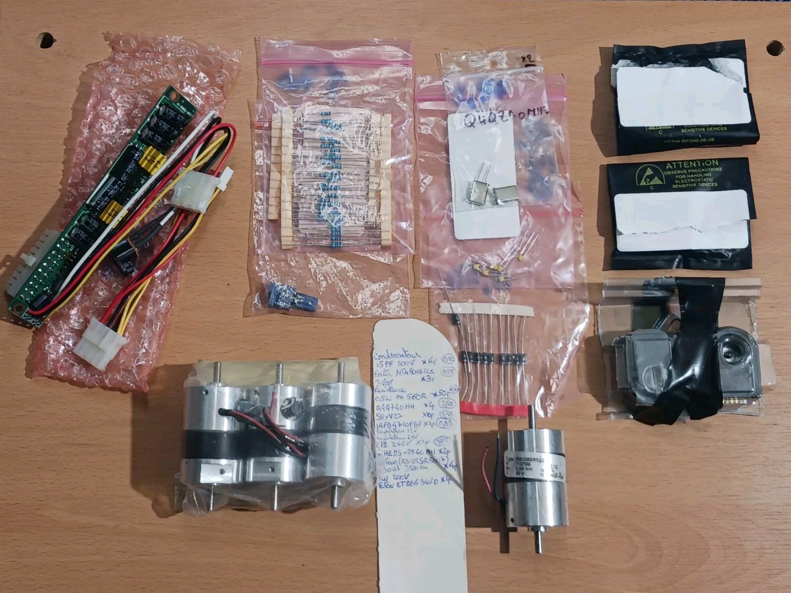 Composants électroniques lot divers neuf pour kit arduino et diy