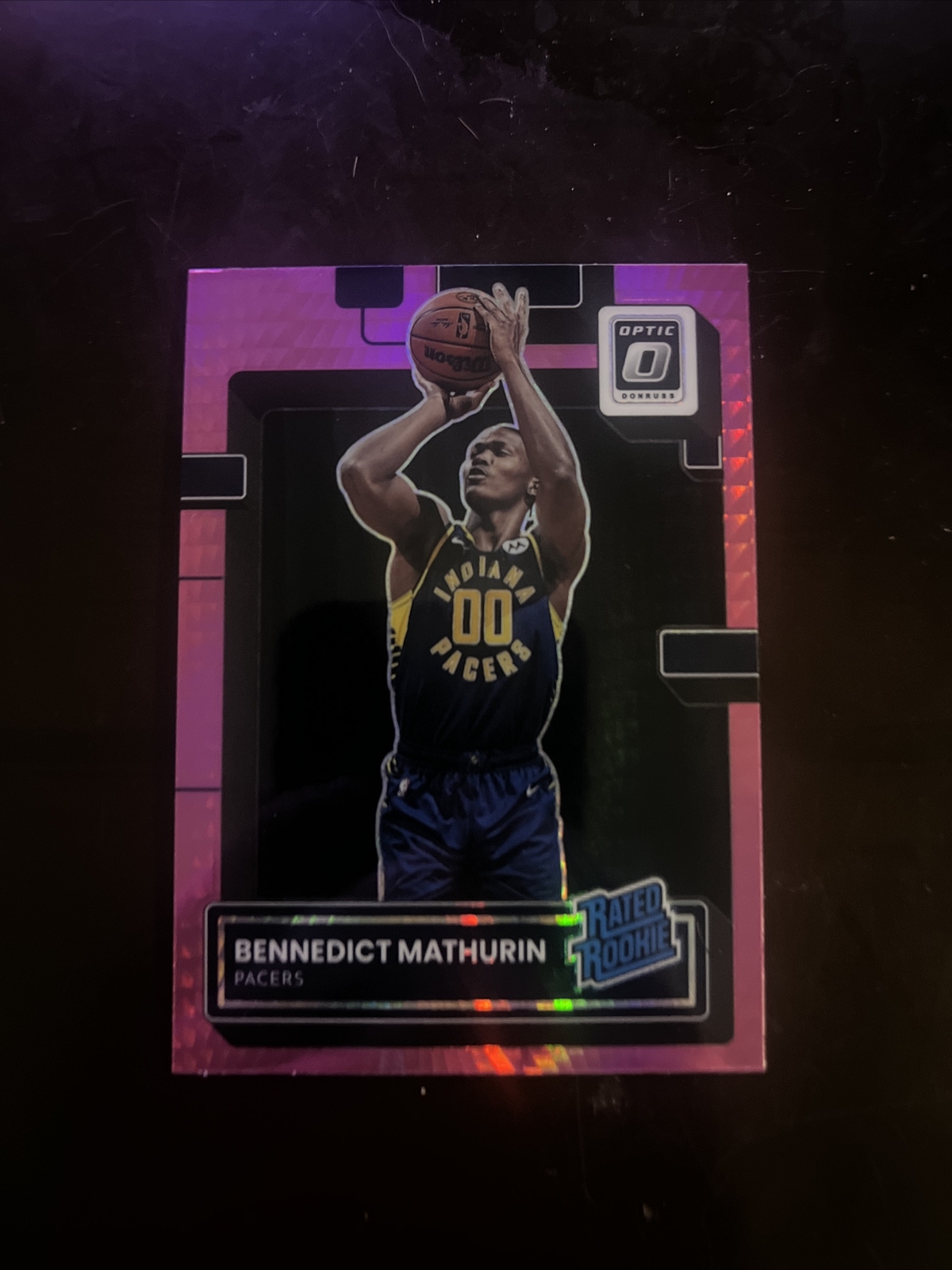 2022-23 Donruss Optic BENNEDICT MATHURIN Pink Hyper Rated Rookie #209 Pacers RC
