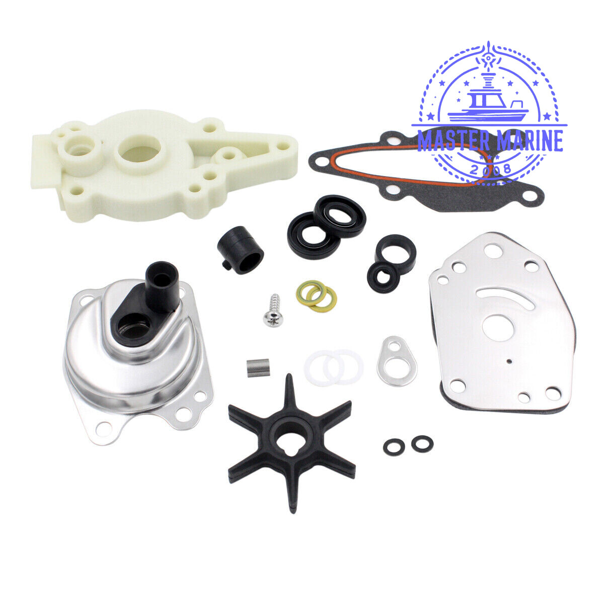 2-Stroke Snowmobiles Candy Marine For Mercury/Mariner 6, 8, 9.9, 15 HP 2 & 4 Stroke – Part #46-42089A5 Water Pump Impeller Kit - Foto 4