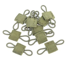 10Pcs Tactical Gear Holder Molle Elastic Webbing Retainer Binding Ribbon Buckle
