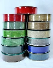 Member's Mark Premium Wired Ribbon 1.5 in Width | 50 Yards | Multiple Colors