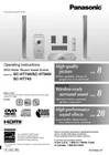 Panasonic SC-HT740 SC-HT743 SC-HT940 Home Theater System Manual