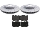 FRONT DRILLED BRAKE DISCS PADS MERCEDES C-CLASS W205 C205 E-CLASS W213 14- 342MM