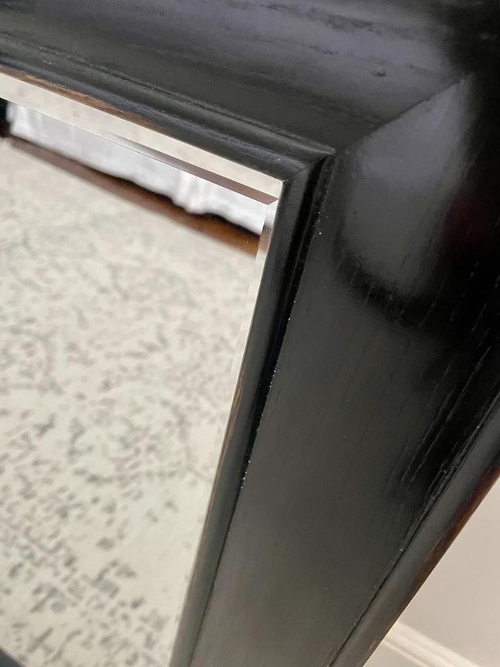 Stunning Solid Teak Lombok Bedroom Hallway Beveled Mirror RRP£550 - Can Deliver - Image 2 of 4