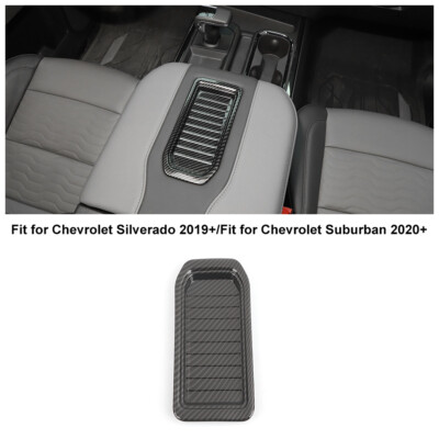 Console Armrest Storage Box Tray Decorative Cover Trim For Chevy Silverado 2019+