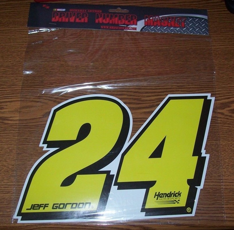 JEFF GORDON #24 11X8 R&R DRIVER NUMBER MAGNET