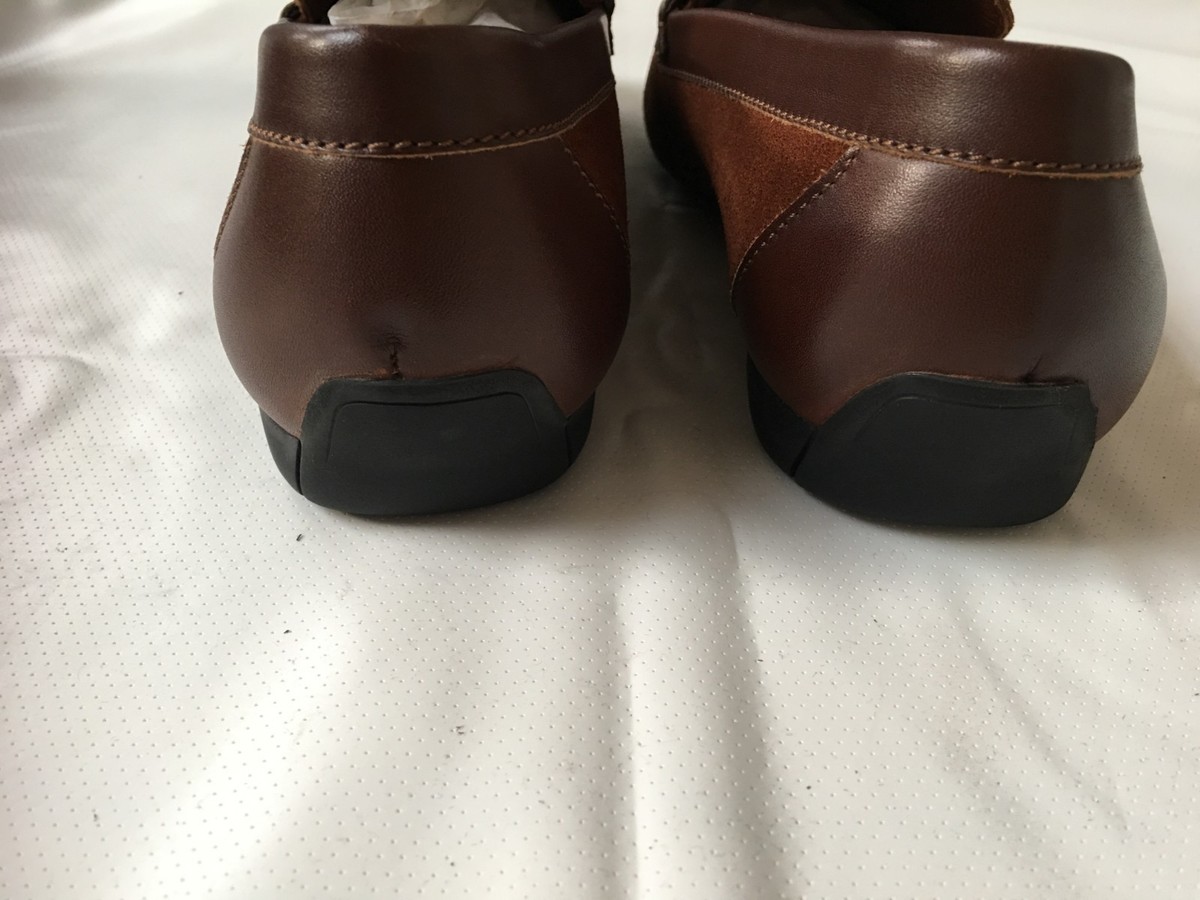 A. Testoni Men\'s Brown Suede Leather Driving Moccasin Shoes-‎ Size 9 Mens Driving Shoes Tobacco Suede Moccasins main image 4