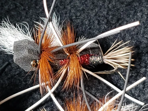 ROYAL HUMPY FLY FISHING FLIES SIZE 6 DOUBLE CUSTOM TIED IDYLWILDE FLY COMPANY