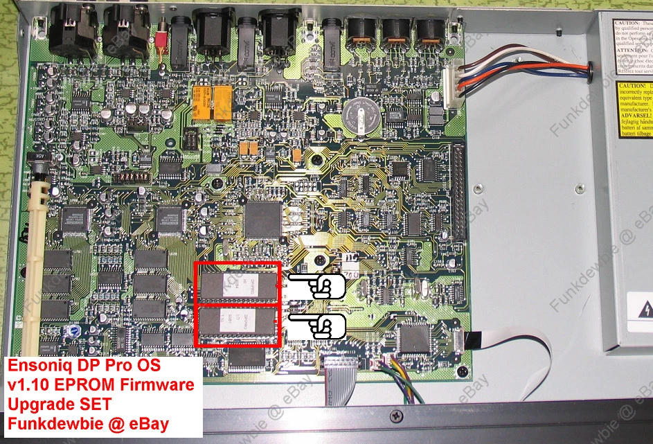 Ensoniq DP Pro OS 1.10 EPROM Firmware Upgrade SET / New ROM Final Update Chips - Image 2 of 3