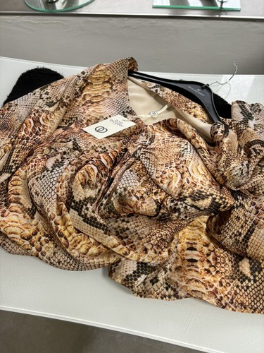 ana alcazar Kleid Schlange Braun Beige Schwarz Viskose NEU 38 - Bild 4 von 9