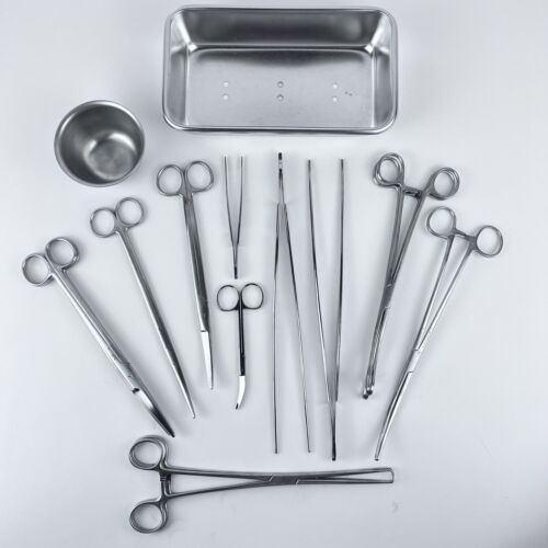 Miltex Premium Lot Of Scissors Forceps And Clamps 5-128 Scissors Mayo 9"