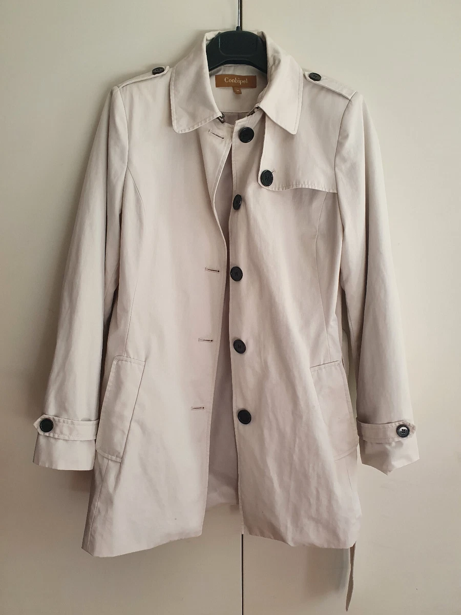 Giacca Spolverino Lungo Donna Italiana Con Cintura - Trench A Cascata, Cappotto 8-14