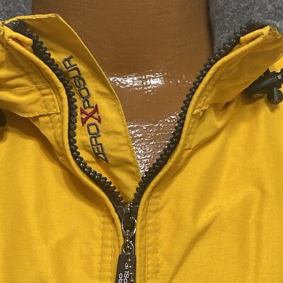 Men's Zeroxposur Yellow Parka Jacket Coat Winter Warm Ski Size L