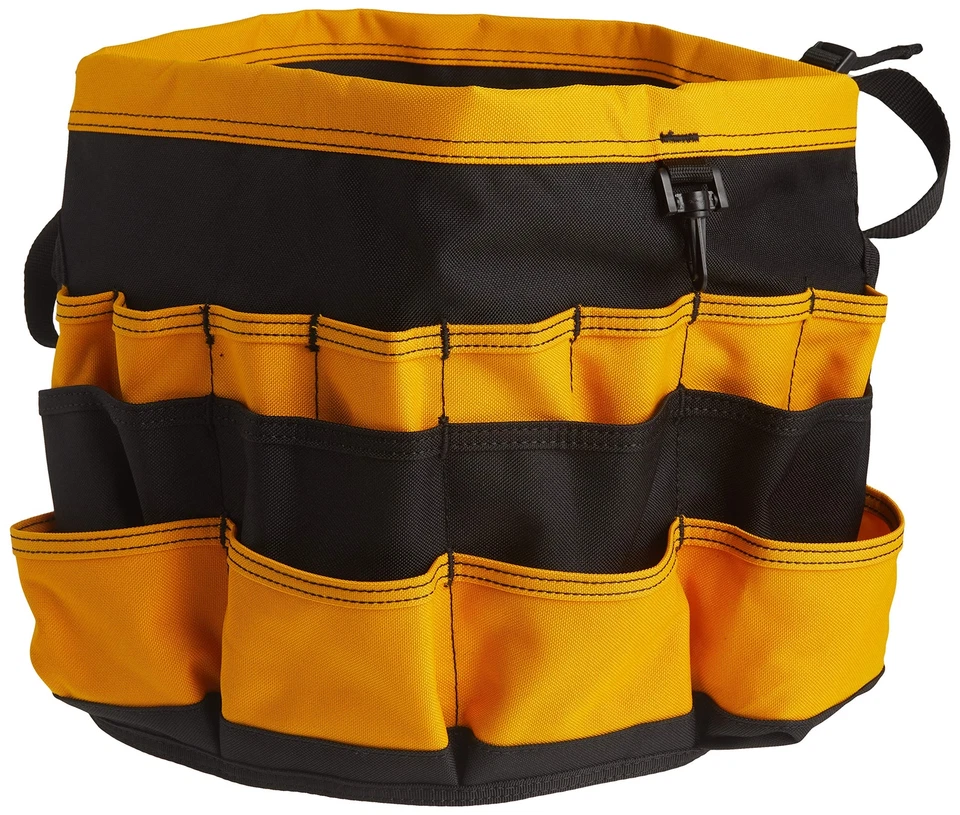 Custom Leathercraft4122 In & Out Bucket 61 Pocket Black/Yellow - Image 2 of 4