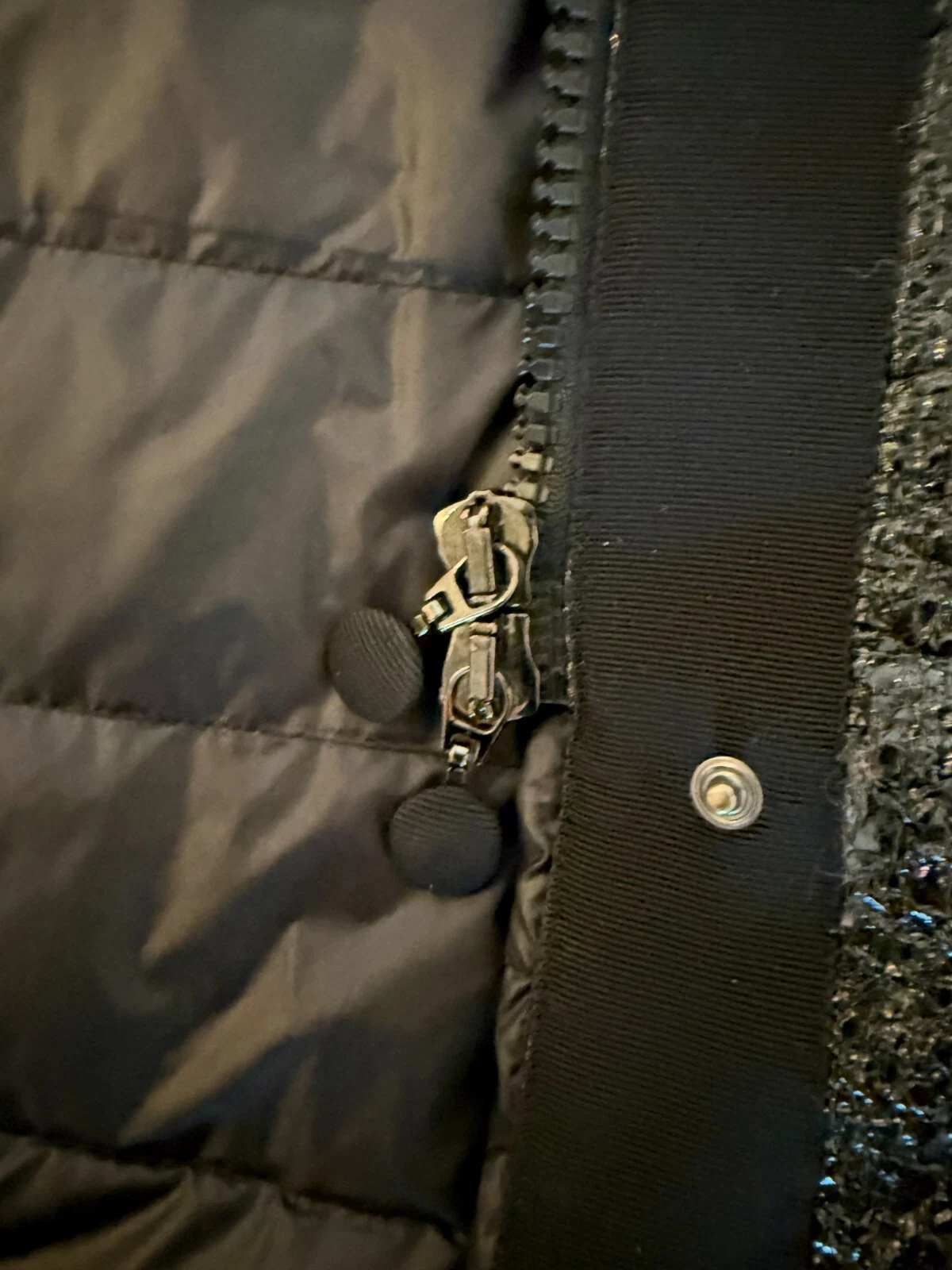 MONCLER DONNA PIUMINO NEUF NERO LUCIDO GIACCA CAPPOTTO TAGLIA 1