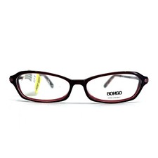 Bongo B Wedge BU Burgundy Red Oval Full Rim Eyeglasses Frames 51[]14 135 mm a2