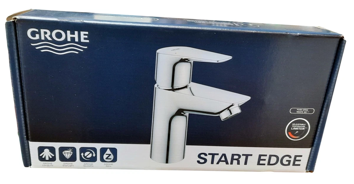 GROHE Single Lever Basin Mixer Tap Chrome with Flexi Hoses | eBay