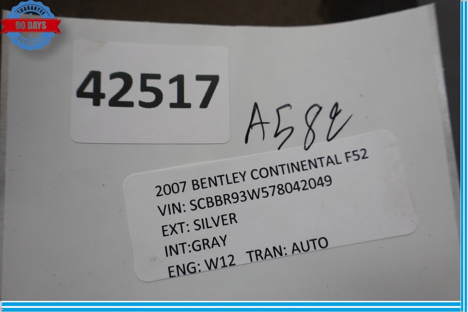 Bentley Continental R Final Series 2003-2012 Rear Right Axle shaft shield