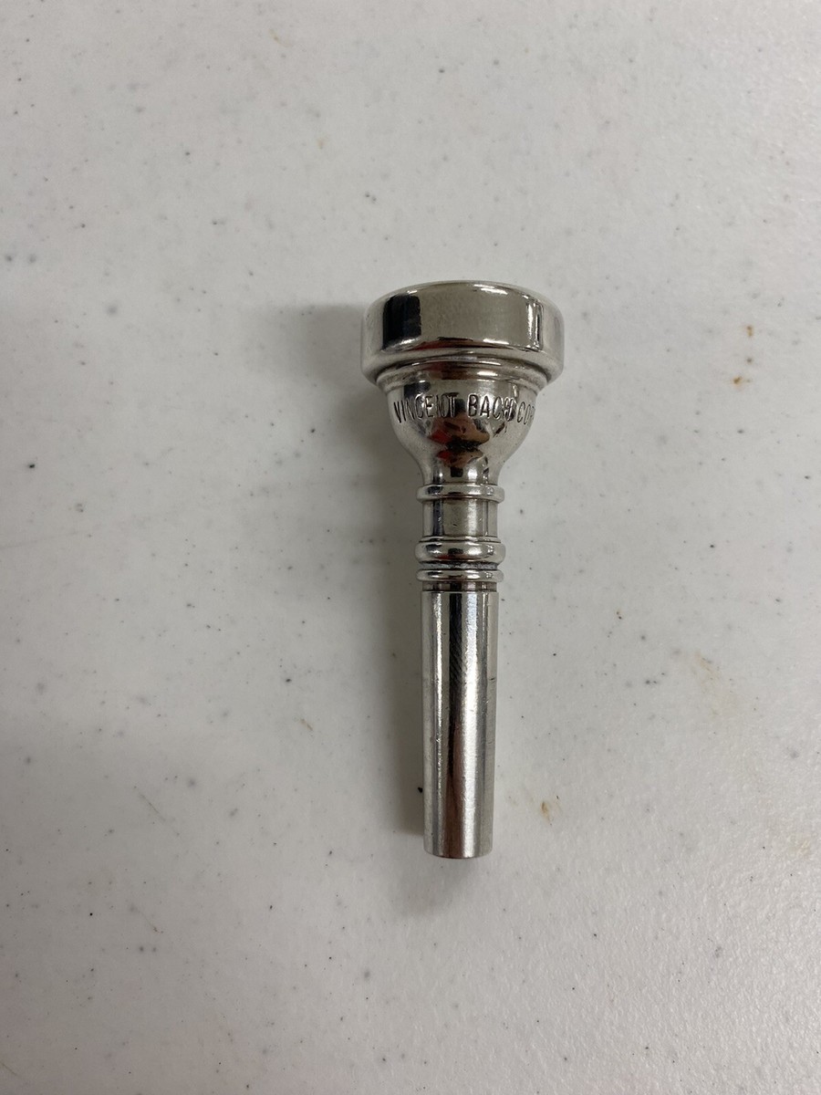 Vintage 80's Vincent Bach Corp. 10 1/2C Cornet Silver Plated