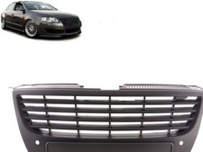 BLACK DEBADGED BONNET GRILL WITH PARKING SENSORS FOR VW PASSAT 3C 03/2005-2008
